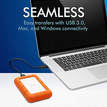 Load image into Gallery viewer, LaCie Rugged Mini 5TB External Hard Drive Portable HDD – USB 3.0 USB 2.0 Compatible, Drop Shock Dust Rain Resistant Shuttle Drive, for Mac and PC Computer Desktop Workstation PC Laptop (STJJ5000400)
