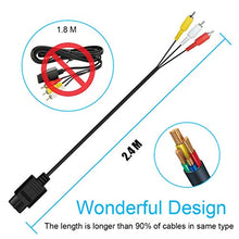 Load image into Gallery viewer, AV Composite Cable - 2.4M 9.5 Feet N64 AV Cable Composite Retro TV Audio Video Standard Cords Wire Cable for Nintendo 64 TV Games HDTV SNES Gamecube GC by FENGWANGLI
