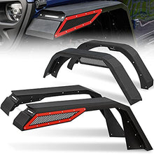 Load image into Gallery viewer, OEDRO Fender Flares w/ Signal Lights Compatible with 2018-2022 Jeep Wrangler JL &amp; JLU Unlimited (2-Door &amp; 4-Door), Off-Road Widened Steel Front &amp; Rear 4 PCS Set
