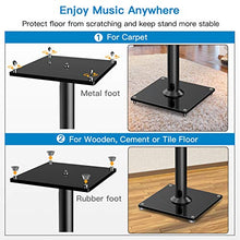 Load image into Gallery viewer, PERLESMITH Universal Floor Speaker Stands 26 Inch for Surround Sound, Klipsch, Sony, Edifier, Yamaha, Polk &amp; Other Bookshelf Speakers Weight up to 22lbs - 1 Pair
