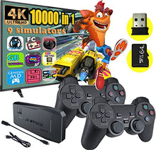 Load image into Gallery viewer, Fadist Retro Game Console, 4K HDMI HD Output Video Game Player, Built in 10000+ Classic Games, with 2 Wireless Controllers, Plug and Play Mini Game Box, Ideal Gift for Kids, Adult, Friend, Lover
