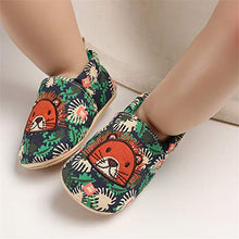Load image into Gallery viewer, TIMATEGO Toddler Baby Boys Girls Shoes Non Skid Slipper Sneaker Moccasins Infant First Walker House Walking Crib Shoes(6-24 Months) Baby Slipper 9-12 Months Infant, 01 Green Lion
