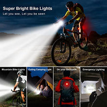Load image into Gallery viewer, VICTAGEN Bike Lights,Waterproof Bike Headlight,Rechargeable Bicycle Front and Back Taillight Set -Bicycle Lights &amp; Rear Light,Bike Bicycle Accessories for Men Women Kids Road Mountain Night Riding
