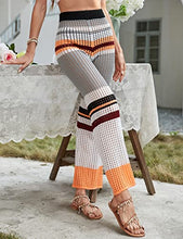 Load image into Gallery viewer, Fiona Jolin Womens Cover Up Pants High Waist Crochet Knitted Swimsuit Beach Trousers
