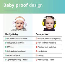Load image into Gallery viewer, Alpine Muffy Baby Earmuff Black for age 0-3 and Muffy Kids Blue Earmuffs for age 5-16 Kids Hearing Protection Bundles

