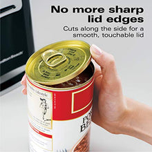 Load image into Gallery viewer, Hamilton Beach (76606ZA) Smooth Touch Electric Automatic Can Opener with Easy Push Down Lever, Opens All Standard-Size and Pop-Top Cans, Extra Tall, Black and Chrome
