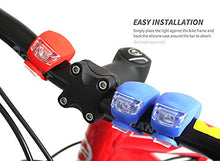 Load image into Gallery viewer, Malker Bicycle Light Front and Rear Silicone LED Bike Light Set - Bike Headlight and Taillight,Waterproof &amp; Safety Road,Mountain Bike Lights,Batteries Included (2pcs Red &amp; 2pcs Black)
