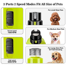 Load image into Gallery viewer, BOUSNIC Dog Nail Grinder with 2 LED Light - Super Quiet Pet Nail Grinder Powerful 2-Speed Electric Dog Nail Trimmer File Toenail Grinder for Puppy Small Medium Large Breed Dogs &amp; Cats (Green)
