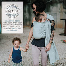 Load image into Gallery viewer, Nalakai Luxury Ring Sling Baby Carrier – Extra-Soft Bamboo and Linen Fabric - Lightweight Plus Size Infant Carrier Also for Newborns and Toddlers - Perfect Baby Shower Gift - Nursing Cover - Sage
