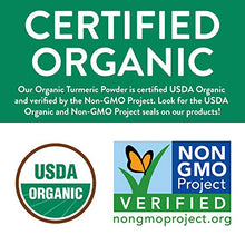 Load image into Gallery viewer, Organic Turmeric Root Powder w/ Curcumin | Lab Tested for Purity | 100% Raw from India | 16oz/453g (1lb) Resealable Kraft Bag | by FGO
