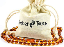 Load image into Gallery viewer, Baltic Amber Necklace for Adult + Amber Earrings - Headache, Migraine, Sinus, Arthritis, Carpal Tunnel, Nursing Pain Relief
