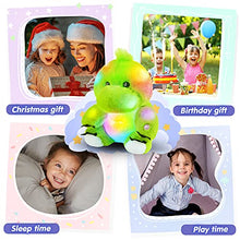 Load image into Gallery viewer, Bstaofy 11'' Light Up Dinosaur Stuffed Animal Glow Green T-Rex LED Plush Toy Soft Adorable Glow in The Dark Gift for Kids Toddlers on Birthday Christmas Holiday
