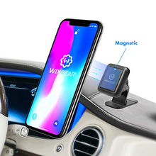Load image into Gallery viewer, WixGear Magnetic Phone Mount, Universal Stick On Dashboard Magnetic Car Mount Holder, for Cell Phones with Fast Swift-snap Technology
