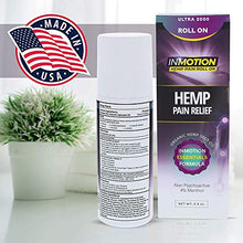 Load image into Gallery viewer, Inmotion Hemp Roll On for Pain - Premium Ultra Strength Fast Acting, Long Lasting, Odorless Hemp Oil Roll On Pain Reliever for Joint, Muscle, &amp; Back
