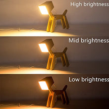 Load image into Gallery viewer, HROOME Cute Dog Lamp for Kids Bedside Bedroom Reading - Cool Desk / Table 3 Ways Dimmable Touch Nightstand Light for Living Room Farmhouse Boys Girls Gift, Dorm, Home, Office(Warm White 2800-3200k)
