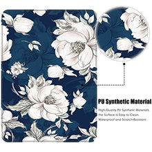Load image into Gallery viewer, BOZHUORUI Slim Case for All-New 6.8 inch Kindle Paperwhite 11th Generation - 2021/Kindle Paperwhite Signature Edition - Premium PU Leather Lightweight Cover with Auto Wake/Sleep (Blue Peony)
