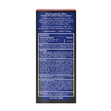 Load image into Gallery viewer, Neutrogena Triple Protect Face Lotion for Men, SPF 20, 1.7 Ounce
