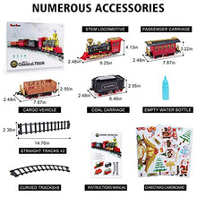 Load image into Gallery viewer, Train Set - 2020 Updated Electric Train Toy for Boys Girls w/ Smokes, Lights &amp; Sound, Railway Kits w/ Steam Locomotive Engine, Cargo Cars &amp; Tracks, for 3 4 5 6 7 8+ Year Old Kids
