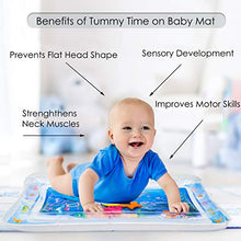 Load image into Gallery viewer, Splashin'kids Inflatable Tummy Time Premium Water mat Infants and Toddlers is The Perfect Fun time Play Activity Center Your Baby's Stimulation Growth
