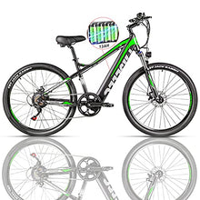 Load image into Gallery viewer, Electric Mountain Bikes for Adults 27.5'' Electric Bike 48v 500 w MTB Ebike with 13ah Hidden Removable Lithium Battery Moped Bicycle Professional 7 Speed Gears (Green)
