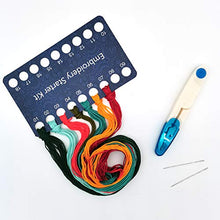 Load image into Gallery viewer, Maydear Stamped Embroidery Kit for Beginners with Pattern, Cross Stitch kit, Embroidery Starter Kit Including Embroidery Hoop, Color Threads and Embroidery Scissors - Fragrance
