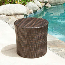 Load image into Gallery viewer, Christopher Knight Home Keaton Wicker Barrel Side Table, Multibrown
