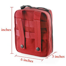 Load image into Gallery viewer, Tactical MOLLE EMT Pouch Medical Utility Bag 1000D Nylon with First Aid Patch and Shear
