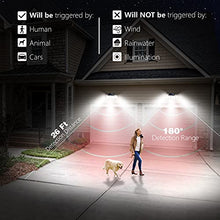 Load image into Gallery viewer, Solar Lights Outdoor – AmeriTop 300 LED 7000K Motion Sensor Lights Cordless; 5 Adjustable Heads, 360° Wide Angle Illumination, IP65 Waterproof, Security LED Flood Light for Patio Yard Garden 2 Pack
