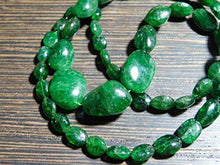 Load image into Gallery viewer, BEADS GEMSTONE 95 carat-AA-Tsavorite Smooth BIG Nuggets- 14.50 Inch Long Strand -Stones measure- 5-12mm Code-HIGH-7929
