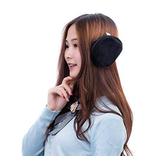 Load image into Gallery viewer, HIG Ear Warmer Unisex Classic Fleece Earmuffs Winter Accessory Outdoor Earmuffs (2 Black)
