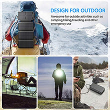 Load image into Gallery viewer, Solar Charger 35800mAh Solar Power Bank with Dual 3.1A Outputs Wireless Charger Waterproof Ultra Bright LED Panel Light and Flashlights Compatible Most Smart Phones Tablets and More
