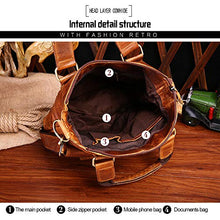 Load image into Gallery viewer, Vintage Handmade Leather Messenger Bag for Laptop Briefcase Best Computer Satchel Distressed Bag (Brown)
