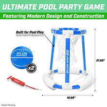 Load image into Gallery viewer, GoSports Splash Hoop 360 Floating Pool Basketball Game, Includes Water Basketball Hoop, 2 Balls and Pump
