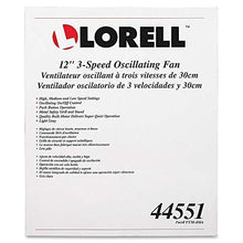 Load image into Gallery viewer, Lorell 12" Oscillating Desk Fan, Light Gray
