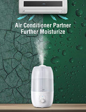 Load image into Gallery viewer, Ultrasonic Humidifier for Bedroom, Kealive 30-Hour Cool Mist Humidifier(2.7L/0.7G), Baby-Safe Auto-Shutoff, Whisper Quiet, 3-Level Mist Output, Rapid Humidification Effect, Dirt-Resistant Nano Coating
