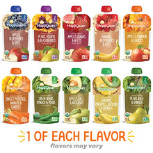 Load image into Gallery viewer, Happy Baby Organics Clearly Crafted Stage 2 Baby Food, Fruit Veggie Variety Pack, 4 Ounce Pouch (Pack of 10) (Flavors may Vary)
