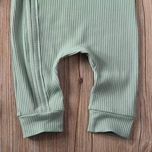 Load image into Gallery viewer, Kuriozud Unisex Baby Boy Girl Zipper Romper Jumpsuit One Piece Outfits (Light Green,0-3 Months)
