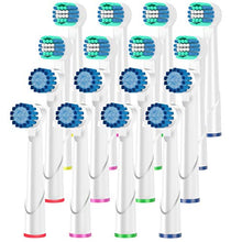 Load image into Gallery viewer, KHBD Replacement Brush Heads for Braun Oral B Electric Toothbrush, Pack of 8 Precision Clean, 8 Sensitive Clean (soft), Electric Toothbrush Replacement Toothbrush Heads for Oral-b Vitality - 16 Pack
