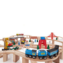 Load image into Gallery viewer, Melissa &amp; Doug Wooden Railway Set
