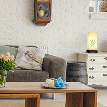 Load image into Gallery viewer, Japanese Lantern Bedside Bamboo Lamp - Table Lamp Japanese decor Cherry Blossom Lamp for Nightstand, Dresser, Living Room, Kids Room, Dorm, Office - Instructions + Lightbulb included
