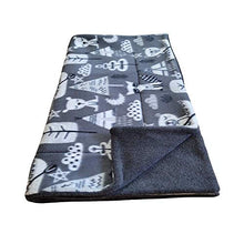 Load image into Gallery viewer, Courtney's Handmade Pet Bedding Fleece Cage Liner | Multiple Prints &amp; Sizes | Midwest | C&amp;C | Guinea Pig Fleece | Hedgehog Fleece | Reversible | Machine Washable (Midwest (47"x 24"), Gray Woodland)
