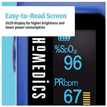 Load image into Gallery viewer, HoMedics Pulse Oximeter, Blood Oxygen Saturation Monitor with Easy One-Touch Operation, Fingertip Oximeter for Measuring Blood Oxygen and Pulse Rate

