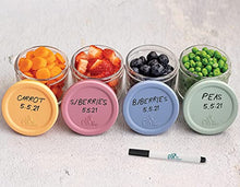 Load image into Gallery viewer, Elk and Friends 5oz Borosilicate Glass Baby Food Storage Jars with Silicone Lid | Available in 12 or 6 Set | Strong Glass | Storage Containers | Microwave, Oven &amp; Dishwasher Safe | Infant and Babies
