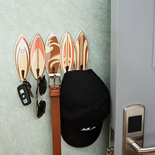 Load image into Gallery viewer, Coastal Wall Hooks Surfboard Key Rack| Wall Mounted Towel Rack

