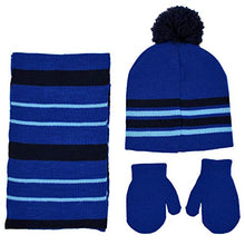 Load image into Gallery viewer, Nickelodeon Toddler Winter Hat, Scarf and Kids Gloves, Paw Patrol Baby Beanie for Boys 4-7, Blue Mittens, Mittens Ages 2-4
