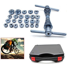 Load image into Gallery viewer, TFCFL 25PCs Bicycle Bottom Bracket Hub Bike BB Axis Bearing Installation Kit New (Black) (Bicycle Bearing Installation Tool)

