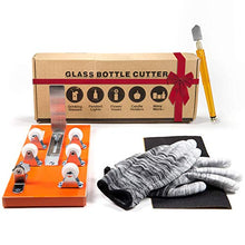 Load image into Gallery viewer, HOME PRO SHOP Bottle Cutter &amp; Glass Cutter Kit- Wine Bottle Cutter DIY Tool- Glass Bottle Cutter Kit for Wine, Beer Bottles, Mason Jars - Bottle Cutting Kit w/Safety Gloves &amp; Accessories
