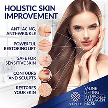 Load image into Gallery viewer, 10 Piece V Line Shaping Face Masks – Double Chin Reducer - Lifting Hydrogel Collagen Mask with Aloe Vera – Anti-Aging and Anti-Wrinkle Band - Contouring, Slimming and Firming Face Lift Sheet
