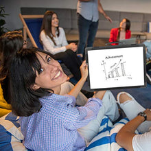 Load image into Gallery viewer, Small Dry Erase White Board 16" x 12" Portable Foldable Magnetic Double-Sided,Personal Desktop Tabletop Whiteboard Easel for Office, Home, School (Black)
