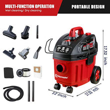 Load image into Gallery viewer, Vacmaster VF408 4 Gallon Wet/Dry Vacuum Cleaner with 2-Stage Motor
